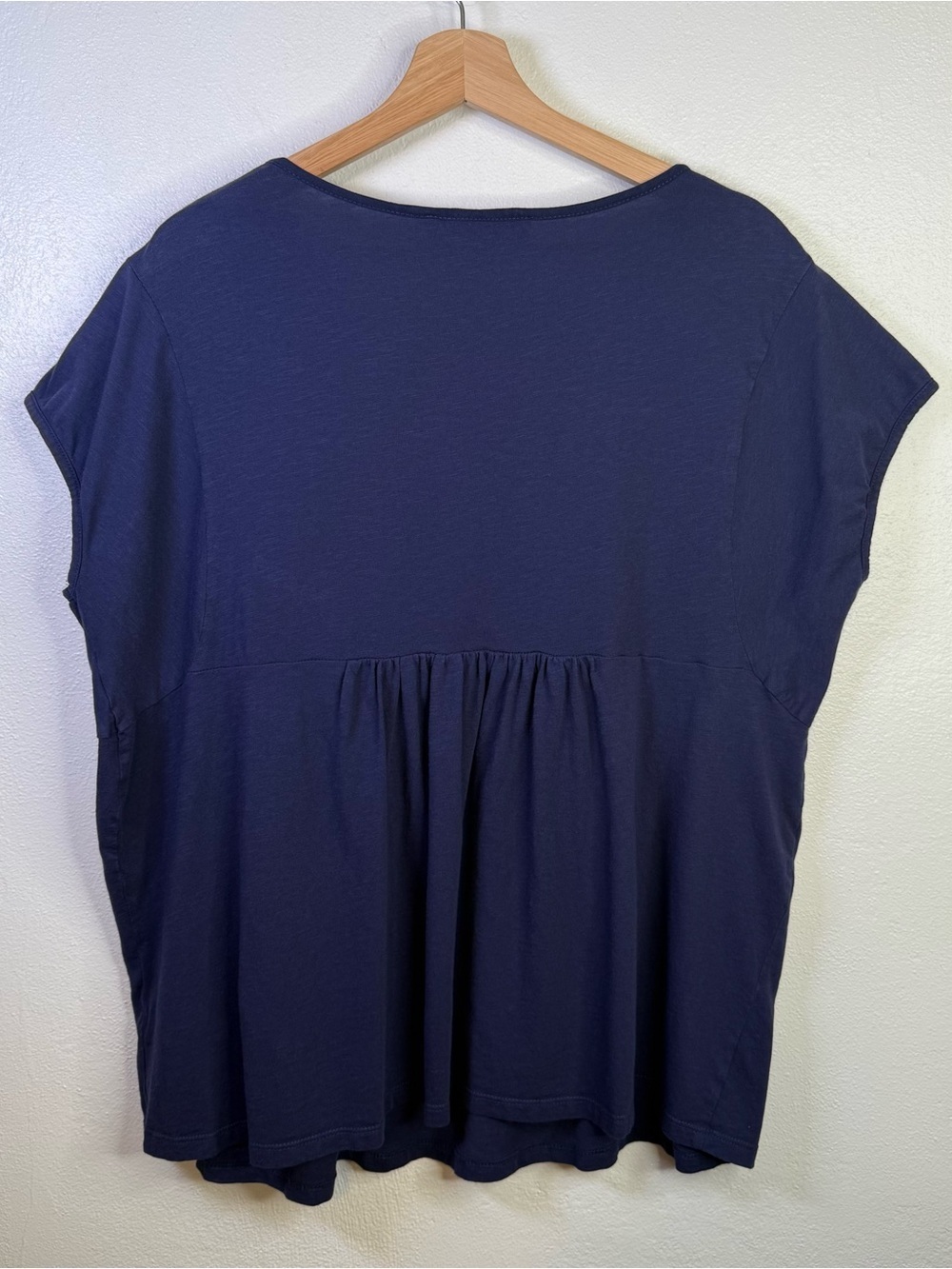 Gloria Vanderbilt Blue Short Sleeve Embroidered Top Women’s Size XXL - Picture 10 of 15